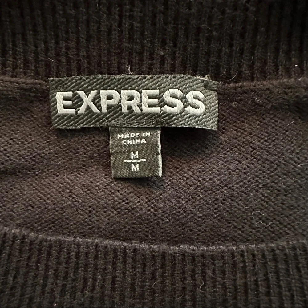 EXPRESS S Black Sweater Dress Big White Anchor Graphic R $88 - Picture 7 of 13